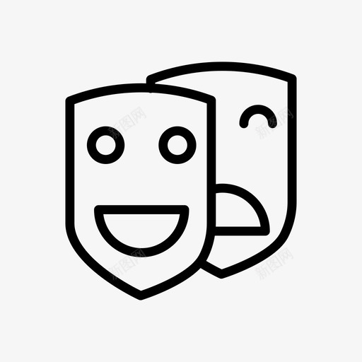 剧院表演礼堂图标svg_新图网 https://ixintu.com 剧场 剧院 场景 幽默 快乐 戏剧 礼堂 表演