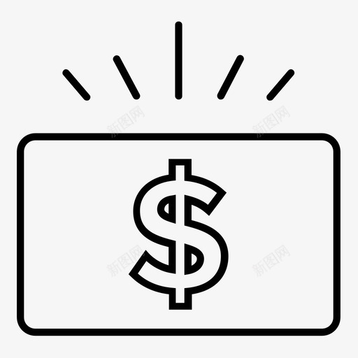 信用卡支付货币卡图标svg_新图网 https://ixintu.com 信用卡 发薪日 支付 现金 礼品卡 美元符号 货币卡