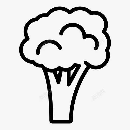 花椰菜减肥绿色图标svg_新图网 https://ixintu.com 健康食品 减肥 绿色 花椰菜 营养 蔬菜 食物吃得好 饥饿