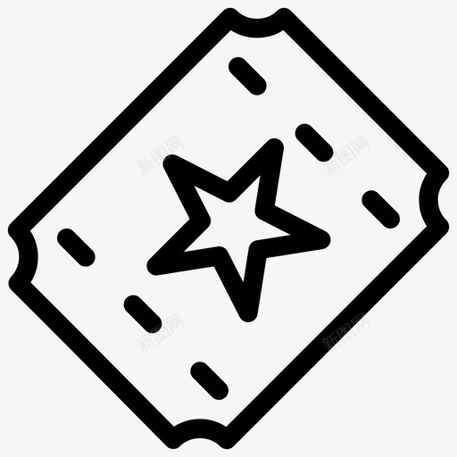 门票许可证电影图标svg_新图网 https://ixintu.com 一张纸 休闲娱乐线路图标 优惠券 卡 娱乐 授权书 电影 电影院 许可证 证书 门票