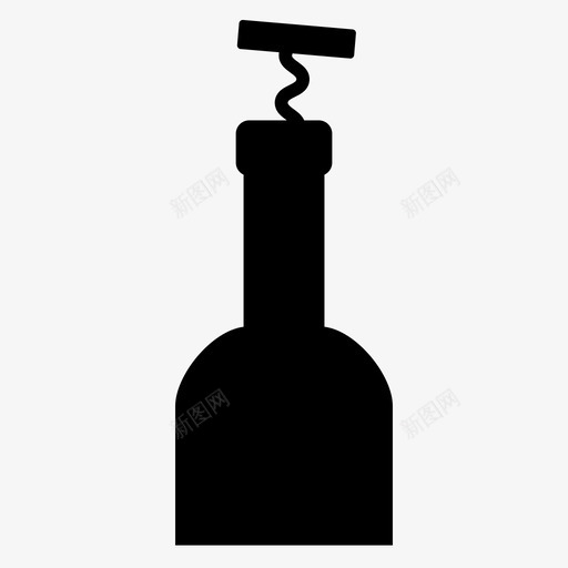 开瓶器酒瓶年份酒图标svg_新图网 https://ixintu.com 年份酒 幸福 开瓶器 打开 派对 螺丝刀 起源 酒 酒瓶 饮料