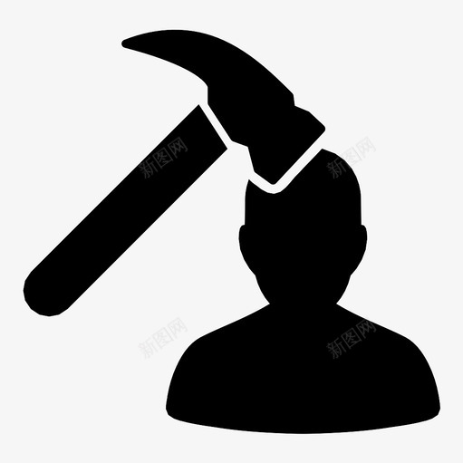 强迫男性侧面图标svg_新图网 https://ixintu.com 伤害 使用者 侧面 修理 工具 强迫 抢劫 敲门 男性 轮廓