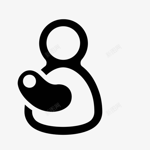 婴儿儿童父亲图标svg_新图网 https://ixintu.com 儿童 后代 婴儿 幼童 新生儿 母亲 父亲