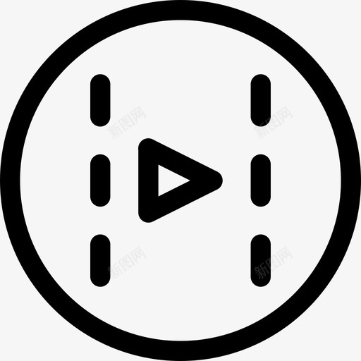 视频快进胶片图标svg_新图网 https://ixintu.com 多媒体 快进 播放 播放按钮 胶片 视频