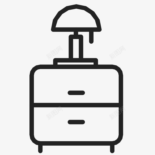 床头灯桌面书房灯图标svg_新图网 https://ixintu.com 书房灯 卧室 台灯 家具 床头柜 床头灯 桌面 灯 灯泡
