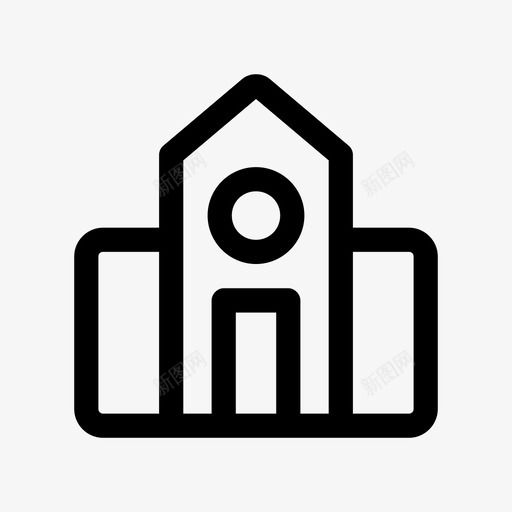 学校教师学生图标svg_新图网 https://ixintu.com 学习 学校 学生 建筑 教师 教育 校长 班级 知识 课程