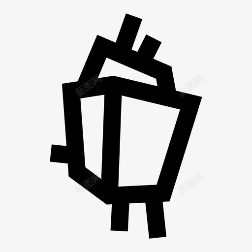 鸟抽象抽象鸟图标svg_新图网 https://ixintu.com 动物 抽象 抽象鸟 方形动物 正方形 鸟