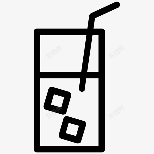 冷饮冰块冰茶图标svg_新图网 https://ixintu.com 冰块 冰茶 冷饮 夏季饮料 柠檬水 水