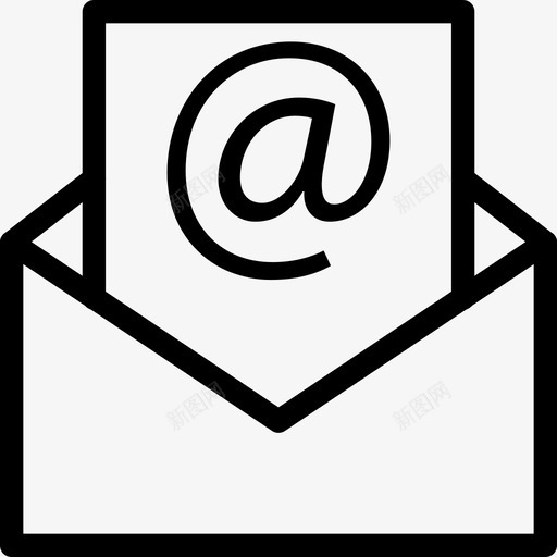 电子邮件信封邮政图标svg_新图网 https://ixintu.com 信封 电子邮件 邮政