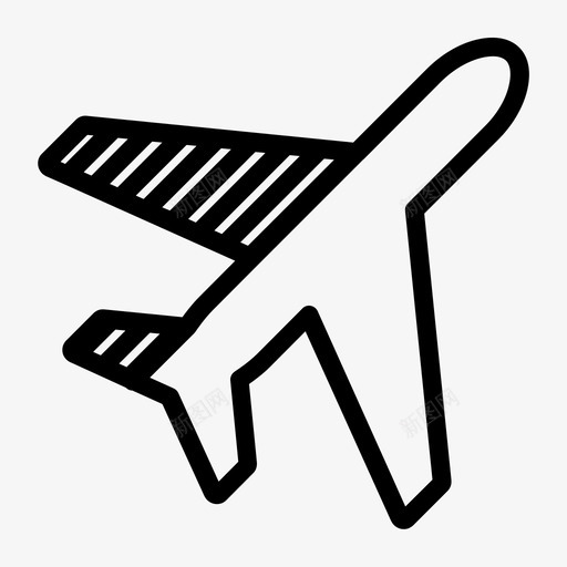 航空公司飞机飞行图标svg_新图网 https://ixintu.com 工业 航空公司 运输 飞机 飞行