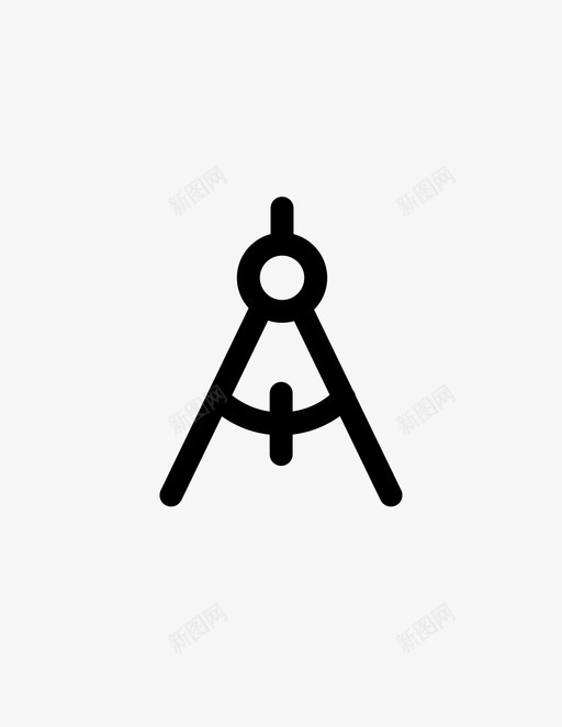 指南针导航几何工具图标svg_新图网 https://ixintu.com 几何工具 圆 导航 指南针 知识包 绘图工具 绘图罗盘 计算