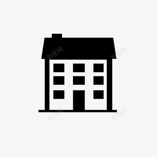 房屋休息场所房地产图标svg_新图网 https://ixintu.com 休息场所 位置 家 小屋 居住空间 房地产 房屋 旅社 简陋住所