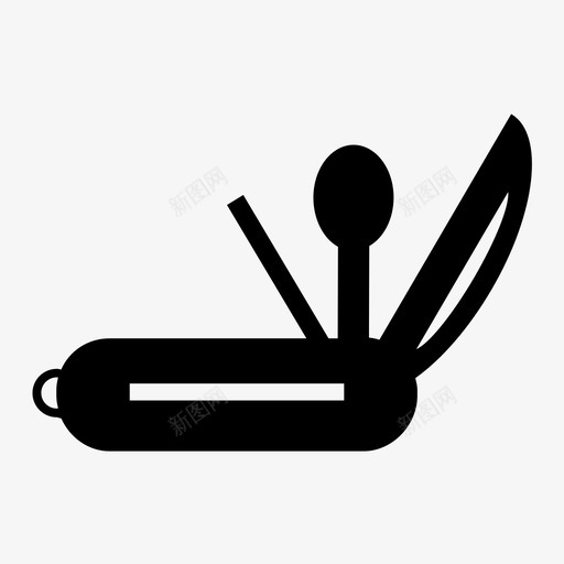 小刀实用工具徒步旅行图标svg_新图网 https://ixintu.com 多工具 实用工具 小刀 工具 徒步旅行 户外 瑞士军刀 生存 远足和露营