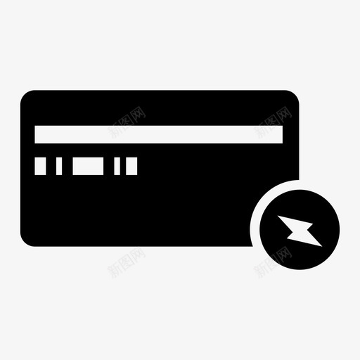 信用卡支付网上购物图标svg_新图网 https://ixintu.com 信用卡 支付 电子 电子支付 网上购物 货币 银行