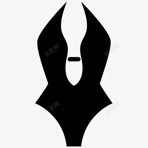 泳衣v领性感泰迪图标svg_新图网 https://ixintu.com v领性感 单件 泰迪 泳衣 泳装 游泳 紧身胸衣 衣服 连体衣
