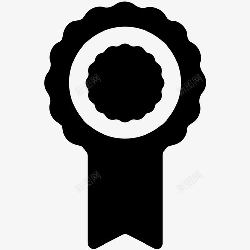 丝带优胜者徽章丝带徽章图标svg_新图网 https://ixintu.com 丝带 丝带徽章 优胜者徽章 奖品 奖章 徽章 表彰