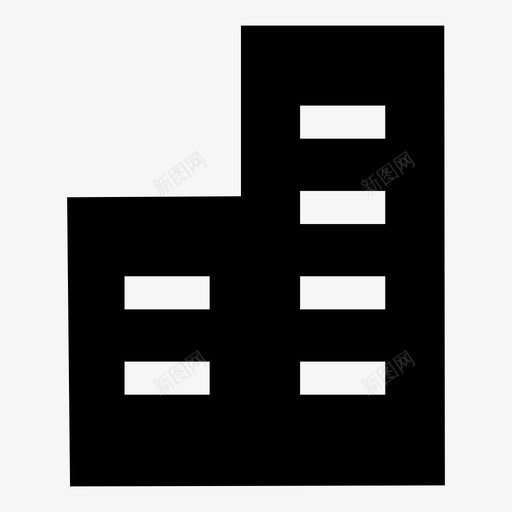 建筑商业区城市图标svg_新图网 https://ixintu.com 公司办公室 办公室 商业区 城市 工业区 建筑 摩天大楼 机构 梯级