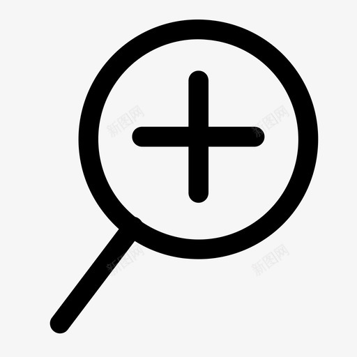 放大用户界面加图标svg_新图网 https://ixintu.com 加 放大 更多 添加 用户界面 界面 缩小