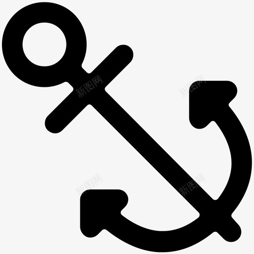 锚船海图标svg_新图网 https://ixintu.com 塞 工具实心图标 海 港 船 锚