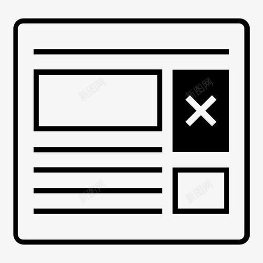 网站广告隐藏图标svg_新图网 https://ixintu.com 广告 无广告 网站 网页 隐藏 隐藏广告