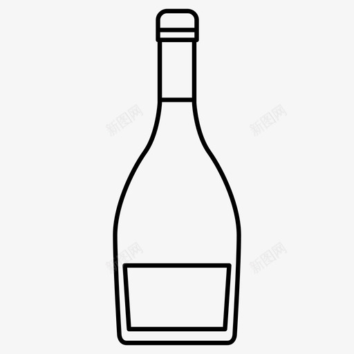 酒瓶聚会玻璃瓶图标svg_新图网 https://ixintu.com 容器 玻璃瓶 聚会 酒瓶 酒精饮料 醉酒 饮料