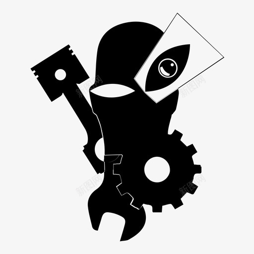 达达主义艺术运动图标svg_新图网 https://ixintu.com 艺术运动 达达主义