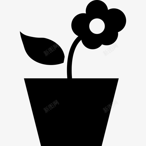 盆栽园艺绿色植物图标svg_新图网 https://ixintu.com 园艺 树木 盆栽 盆花 绿色植物 自然