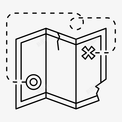 藏宝图中世纪中世纪欧洲图标svg_新图网 https://ixintu.com 中世纪 中世纪欧洲 传说 故事 神话 秘密 藏宝图