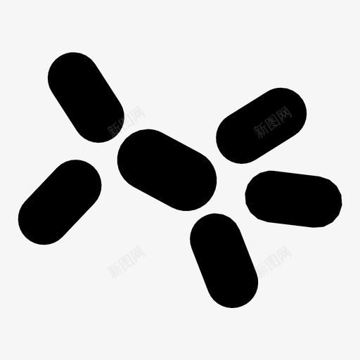 酵母细菌链图标svg_新图网 https://ixintu.com 分子 微生物 病毒 细菌 药物 菌落 酵母 链