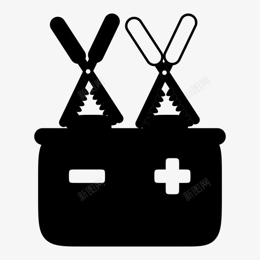 汽车电池空的满的图标svg_新图网 https://ixintu.com 低 充电 卡车 汽车电池 满的 电动车 电池 空的 跨接 跨接启动 跨接电缆
