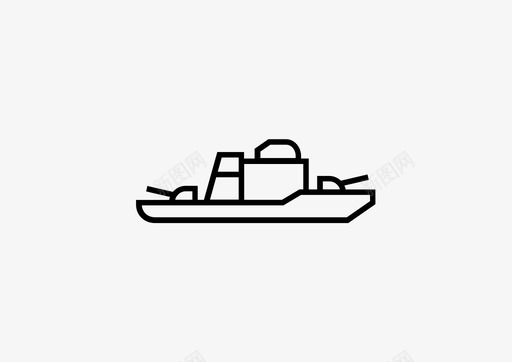 军舰陆军船图标svg_新图网 https://ixintu.com 军舰 冲突 战争 战斗 海军 海军陆战队 船 陆军