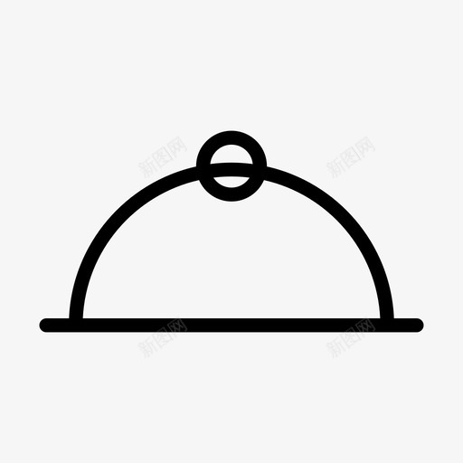 cloche送货食品图标svg_新图网 https://ixintu.com cloche 服务 送货 酒店主题-图标集 银器 食品 食品展示 餐具