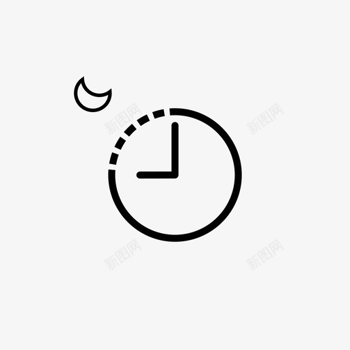 晚上九点黄金时间晚上图标svg_新图网 https://ixintu.com 2100小时 24小时 周期 小时 新闻 时钟 晚上 晚上九点 月亮 黄金时间 黑暗