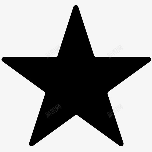 星星最爱最爱的标志图标svg_新图网 https://ixintu.com 平滑实心图标 形状 星形形状 星星 最爱 最爱的标志