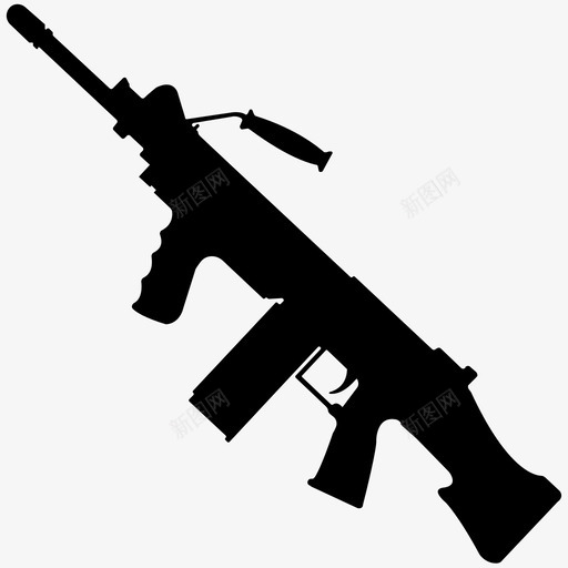 枪战争士兵图标svg_新图网 https://ixintu.com 士兵 战争 枪 枪械 武器固体图标 气枪 狙击步枪 轻机枪