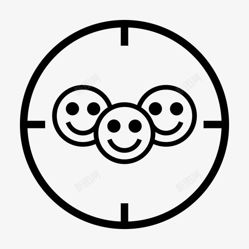 目标群体目标受众间谍图标svg_新图网 https://ixintu.com 人民 公开 微笑 满意 目标受众 目标群体 笑脸 间谍 高兴