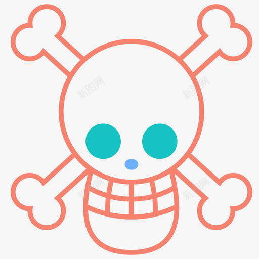 骷髅和十字骨骷髅海盗头骨图标svg_新图网 https://ixintu.com 危险 头骨 死亡 海盗 海盗头骨 海盗旗帜 骷髅 骷髅和十字骨