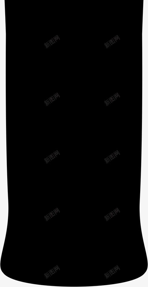 百加得黑酒瓶子图标svg_新图网 https://ixintu.com 朗姆酒 瓶子 百加得黑 酒