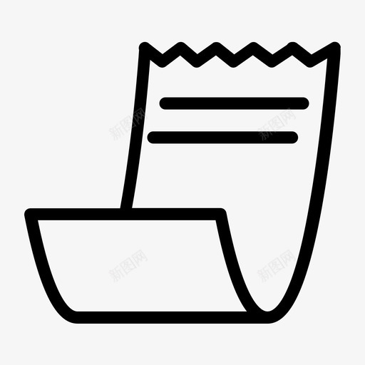 会计票据货币图标svg_新图网 https://ixintu.com 会计 工业 收据 票据 纸张 货币