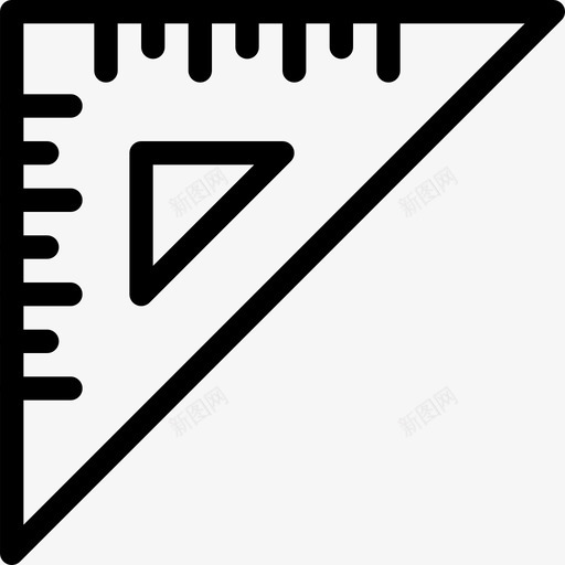 定尺尺量角器图标svg_新图网 https://ixintu.com 定尺 尺 教育 教育学 数学 测量 直尺 角度 量角器