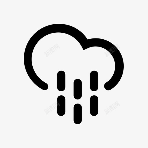 毛毛雨云多云图标svg_新图网 https://ixintu.com 云 冰雹 多云 天气 天气图标第一卷 毛毛雨 雨 雪 风暴