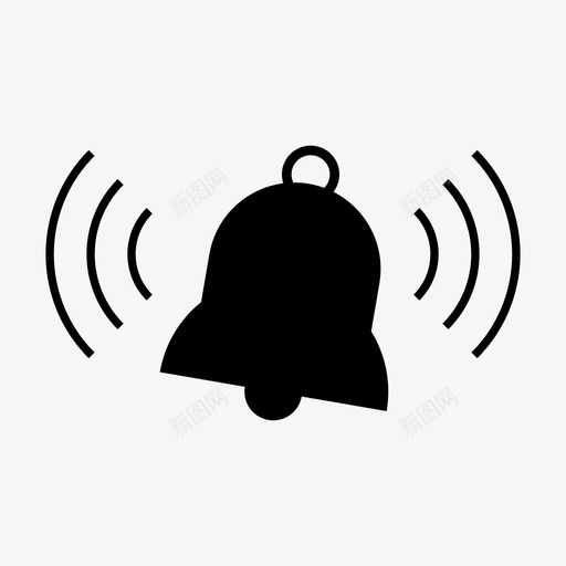 警铃音响保安图标svg_新图网 https://ixintu.com 人员 使用 保安 办公室 家庭 火警 紧急情况 警铃 音响