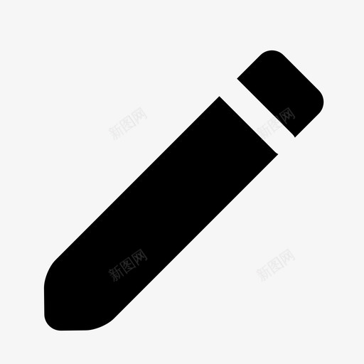 笔材料-圆角图标svg_新图网 https://ixintu.com 材料设计-圆角 笔