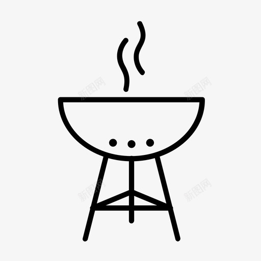 烧烤夏日氛围图标svg_新图网 https://ixintu.com 夏日氛围 烧烤