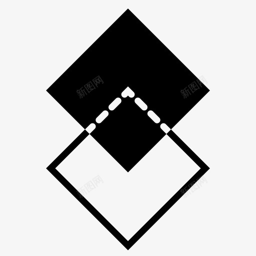 透明度技术绘图笔画图标svg_新图网 https://ixintu.com 剪切 平面 技术绘图 正方形 笔画 菱形 过滤 透明 透明度 透视 重叠