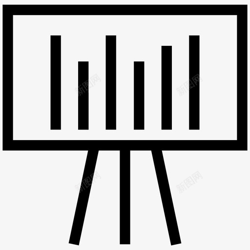 画架图表展示条形图展示图标svg_新图网 https://ixintu.com 信息 分析 商业计划图 图表展示 数据 条形图展示 画架