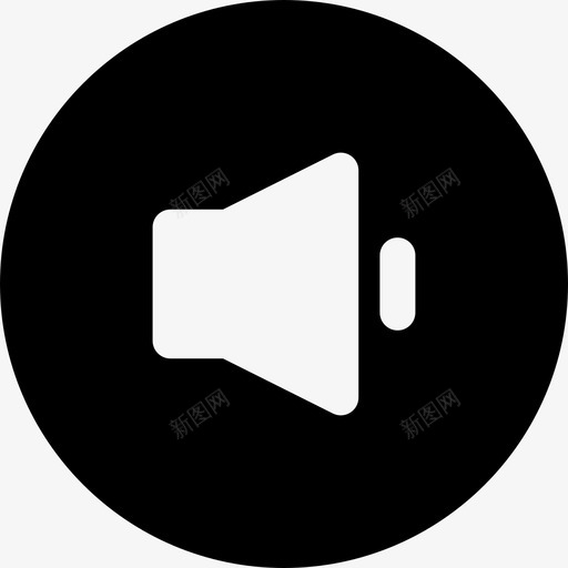 低音量音量控制扬声器图标svg_新图网 https://ixintu.com 低音量 听 声音 多媒体 多媒体循环 扬声器 软 音量控制