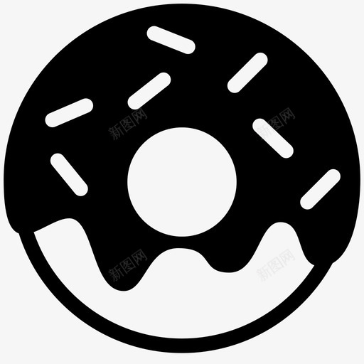 甜甜圈甜点垃圾食品图标svg_新图网 https://ixintu.com 垃圾食品 甜点 甜甜圈 糖霜