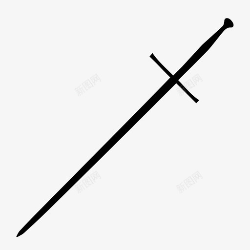 长剑双手剑弯刀图标svg_新图网 https://ixintu.com 刀 剑 双手剑 大刀 弯刀 重剑 长剑
