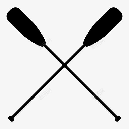 划桨船员航海图标svg_新图网 https://ixintu.com 划桨 划船 航海 船员